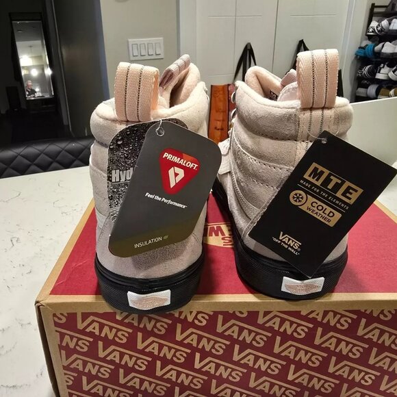 VANS Sk8-Hi DR MTE-2 Waterproof Hiking Boots Shoes ROSE SMOKE MEN'S SIZE 12 NEW - Picture 4 of 15